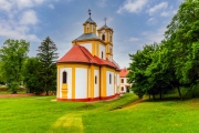 Serbian orthodox monastery in Graboc Hungary. Amazing silent valley in Mecsek mountatins near by Pecs city.