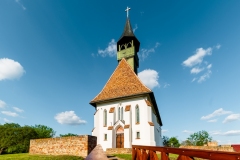 Historical Church in Ofoldeak village Hungary, alfold region. This is an splendid renowated church what built in 15th century. Hungarian name is Szuz Maria keresztenyek segitsege erodtemplom