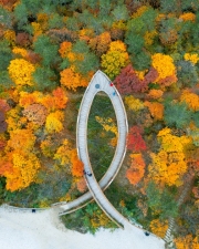 Fantastic arieal photo of Pannonhalama Benedictine abbey in Hungary. Amazing historical building with a beautiful church and library. Popular tourist destination with guided tours