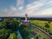 Sail shipping  historical  exhibition visitior center on Balatonfoldvar, Hungary.