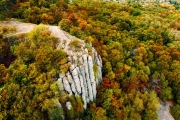 The Saint Gerorge  is an amazing about 4 million years old vulcanic hill. Hungarian name is Szent György hegy. There are the iconic giant basalt columns. This place is neary by Lake Balaton Hungary.
