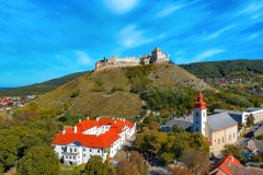 Sumeg castle in Hungary- Historical Fort. built in 12 th century. Historical monument and museum