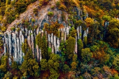 The Saint Gerorge  is an amazing about 4 million years old vulcanic hill. Hungarian name is Szent György hegy. There are the iconic giant basalt columns. This place is neary by Lake Balaton Hungary.
