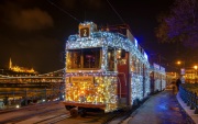Take a ride on one of the festively decorated light trams in Budapest during the Christmas-New Year season.