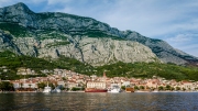 Europe, Croatia. Makarska cityscape. Famous tourist destination in Dalmatia.