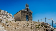 Europe, Croatia. Makraska, Chapel in Biokovo hill top. This hill is 1762 meters high