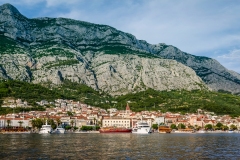 Europe, Croatia. Makarska cityscape. Famous tourist destination in Dalmatia.