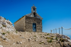 Europe, Croatia. Makraska, Chapel in Biokovo hill top. This hill is 1762 meters high