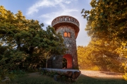 Julianus lookout tower in Danube bend Hungary.