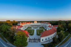 The Esterhazy Palace near to Sopron in Fertod, Hunary. Famous historical palace with beautiful garden and big forest. Hungarian hiostorical heritage.