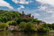 Burg Wertheim landscape photo with cloudy sky
