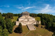 The Walhalla, an Historic landmark near Regensburg, Bavaria, Germany