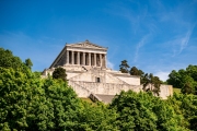 The Walhalla, an Historic landmark near Regensburg, Bavaria, Germany