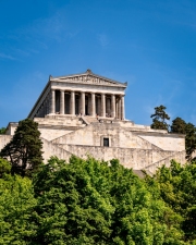 The Walhalla, an Historic landmark near Regensburg, Bavaria, Germany