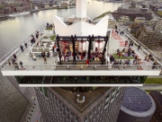 Panoramic landscape about the Amsterdam's skylines included the A'dam lookout tower and Eye Film Museum too.