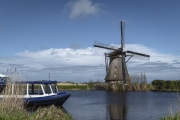 kinderdijk windmill park in Netherlands.