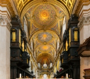 06.23.23. London, United kingdom. St Pauls cathedral is most popular touristical church in London city. Splendid interior spaces and amazing arts on the wall.