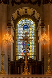 06.23.23. London, United kingdom. St Pauls cathedral is most popular touristical church in London city. Splendid interior spaces and amazing arts on the wall.