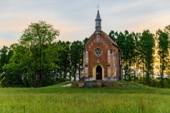 Zichy chapel in Lorev village Hungary. This is a memorial place for Jeno Zichy who was executed after the revolution of 1848 here. built in 1858 by neogothic style.