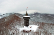 Millenium Lookout tower near by Szilvásvárad Hungary. Amazing view to the Szalajka valley and Bukk mountains and the Szilvasvarad town. A part of Bukk national park