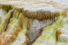 Thermal water pools in Egerszalok. The limestone hill. Mineral natural terraced basins in Egerszalok, Hungary.