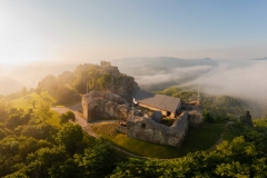 Castle of sirok in Matra Mountains Hungary. Amazing historical fort was built in 12 th century. This place was  part of the Hungarian history. It was more owner and more war here.