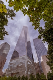 Unique about the one world trade center in lower Manhattan New York city. One World Trade Center Memorial Plaza, Manhattan, New York City, U.S.