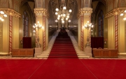 Europe hungary Budapest Hungarian Parliament historical building. Main Staircase