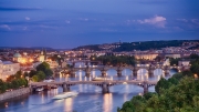Evening-cityscape-about-Prague-city