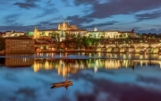 Prague-cityscape-with-fisherman