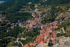 Castelmezzano village in Apennines Dolomiti Lucane. Basilicata, Italy