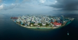 Amazing city scape landscape about Malé city. Capitol of Maldives.