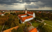 Church of Our Lady of the Snow in Szeged. 500 years old buildings what built in roman style