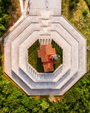 Italian Charnel house in Kobarid Slovenia. This is a memorial place for the italian soliders victims of  I. world war. Built in 1938 in Kobarid town, soca valley.