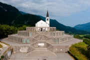 Italian Charnel house in Kobarid Slovenia. This is a memorial place for the italian soliders victims of  I. world war. Built in 1938 in Kobarid town, soca valley.