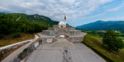 Italian Charnel house in Kobarid Slovenia. This is a memorial place for the italian soliders victims of  I. world war. Built in 1938 in Kobarid town, soca valley.