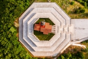 Italian Charnel house in Kobarid Slovenia. This is a memorial place for the italian soliders victims of  I. world war. Built in 1938 in Kobarid town, soca valley.