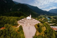 Italian Charnel house in Kobarid Slovenia. This is a memorial place for the italian soliders victims of  I. world war. Built in 1938 in Kobarid town, soca valley.