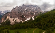Amazing panoramic photo about the Triglav National park in highest point of Slovenia. This is on Julian alps mountain. Colorful high quaility landscape photo