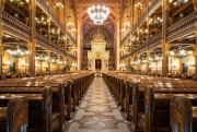 Budapest, Hungary. Inside of the Dohany street Synagogue. This is an Jewish memorial center also known as the Great Synagogue or Tabakgasse Synagogue. It is the largest synagogue in Europe
