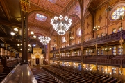 Budapest, Hungary. Inside of the Dohany street Synagogue. This is an Jewish memorial center also known as the Great Synagogue or Tabakgasse Synagogue. It is the largest synagogue in Europe