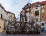 Budapest, Hungary. Garden of the Dohany street Synagogue. Lot of jewish peopleburied here in time of  the II world war. Here is the famous jewis meorial tree too.