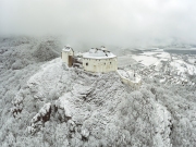 Castle of fuzer Hungary in winter