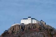 Fuzer castle in Zemplen mountains Hungary. Amazing renewed historical fotress what built to  top of a volcanic mountain in 13th ccentury.