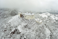 Castle of fuzer Hungary in winter
